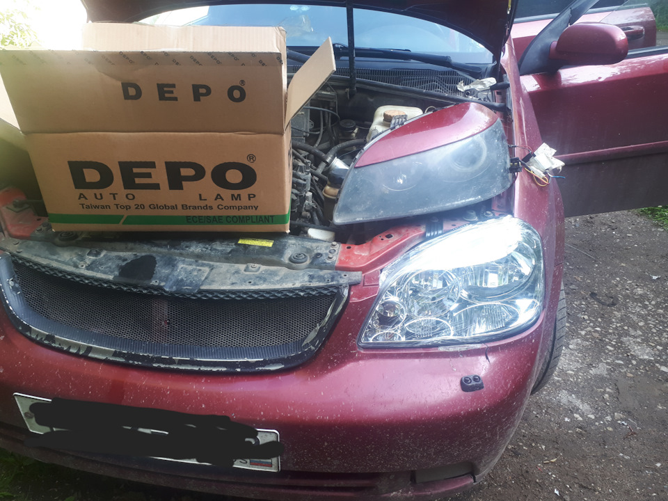 Замена фар на ДЕПО - Chevrolet Lacetti Sedan, 1,6 л, 2007 года запчасти DRIVE2