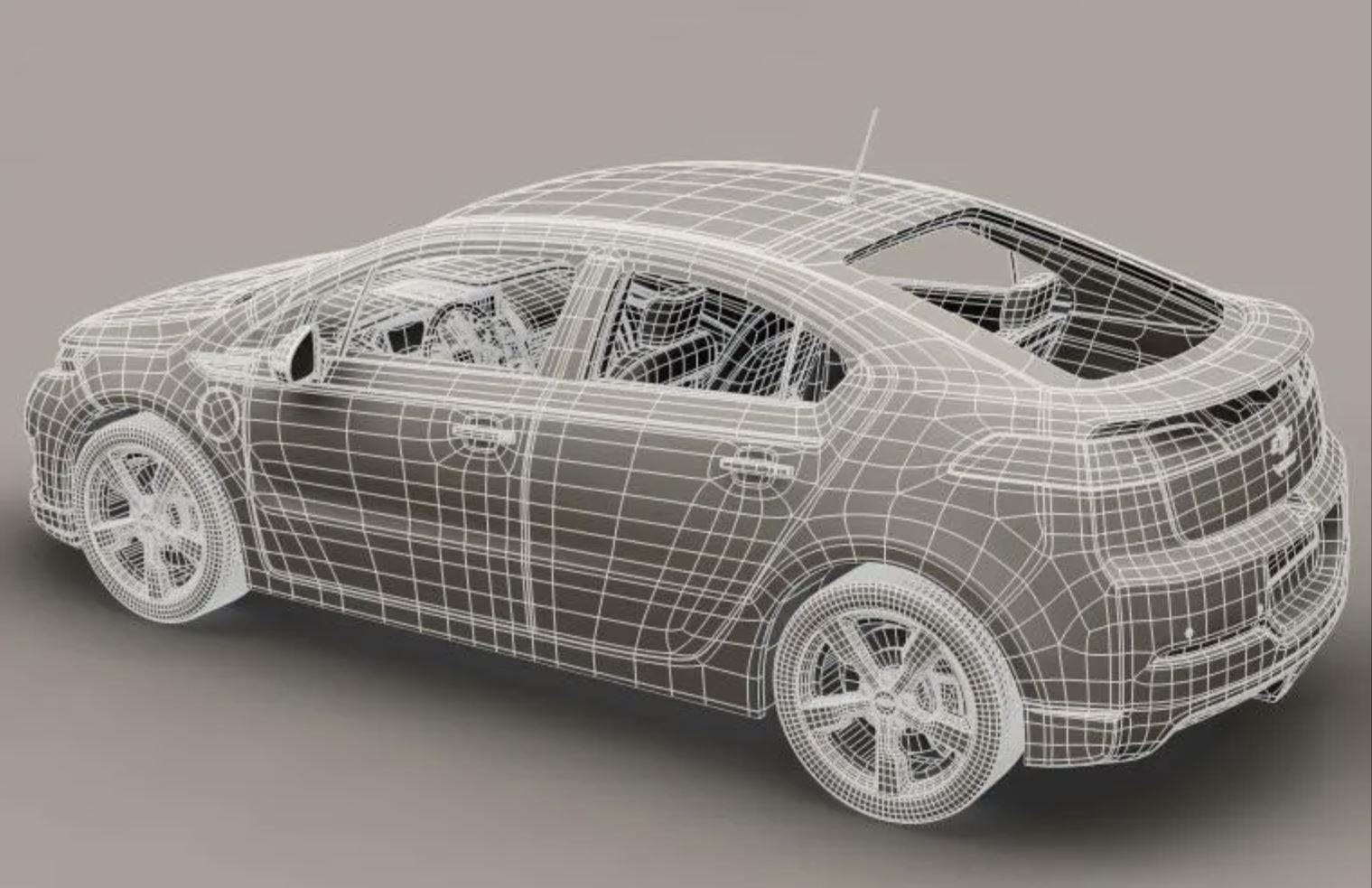3d модель chevrolet