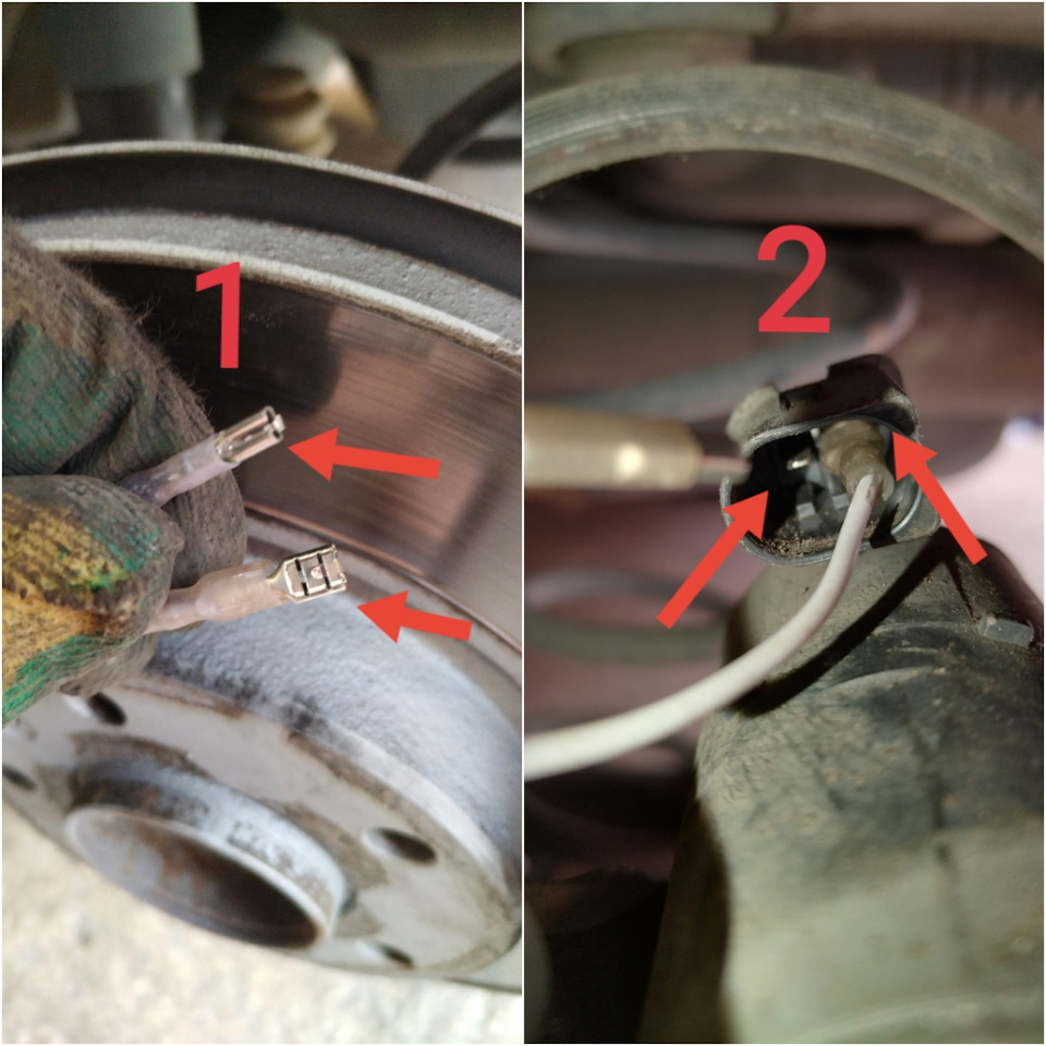 Так как у меня аккустические провода, то на них есть клемы. Одну мы одеваем на питание самого электро ручника, а вторую просто накидываем на второй выход питания и смотрим… Если поршень вЫдавливается, т.е.сжимает колодки, значит меняем полярность, одну фишку одеваем на другой выход, а вторую фишку прикладываем. Отлично, поршень начал вдавливаться, но ему нужна помощь… — Opel Grandland X