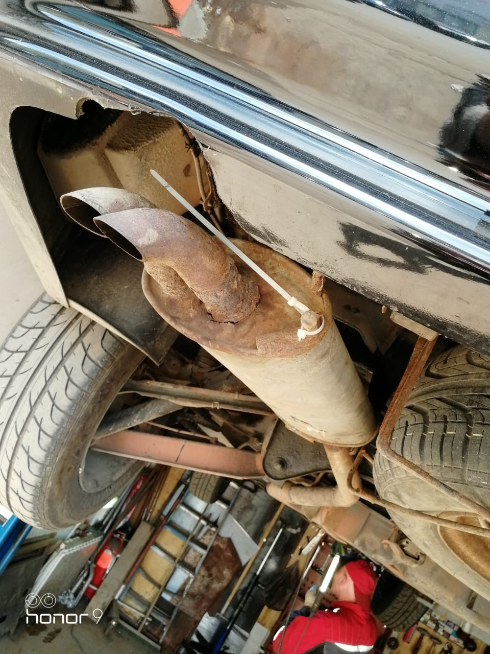 замена пламегасителя и последней банки резонатора — Peugeot 605, 2 л ...