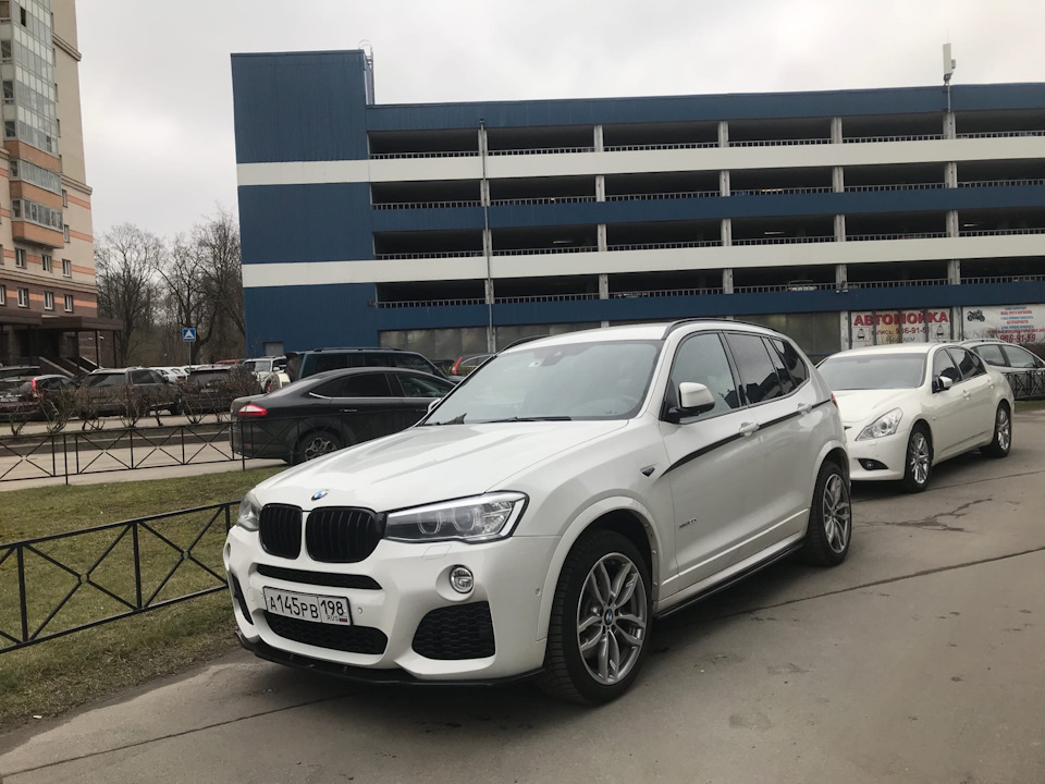 М-пакет. Черные рейлинги. — BMW X3 (F25), 3 л, 2014 года | стайлинг ...