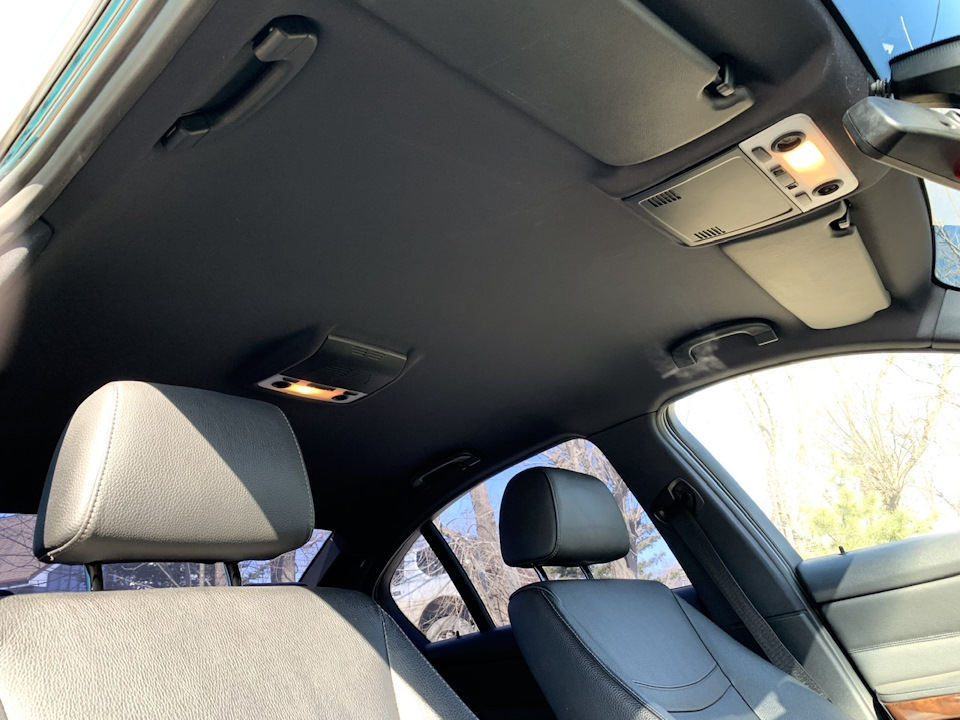 Как снять потолок е53 Установка чёрного потолка (Anthrazit, опция s775a) - BMW 3 series (E90), 2,5 л, 