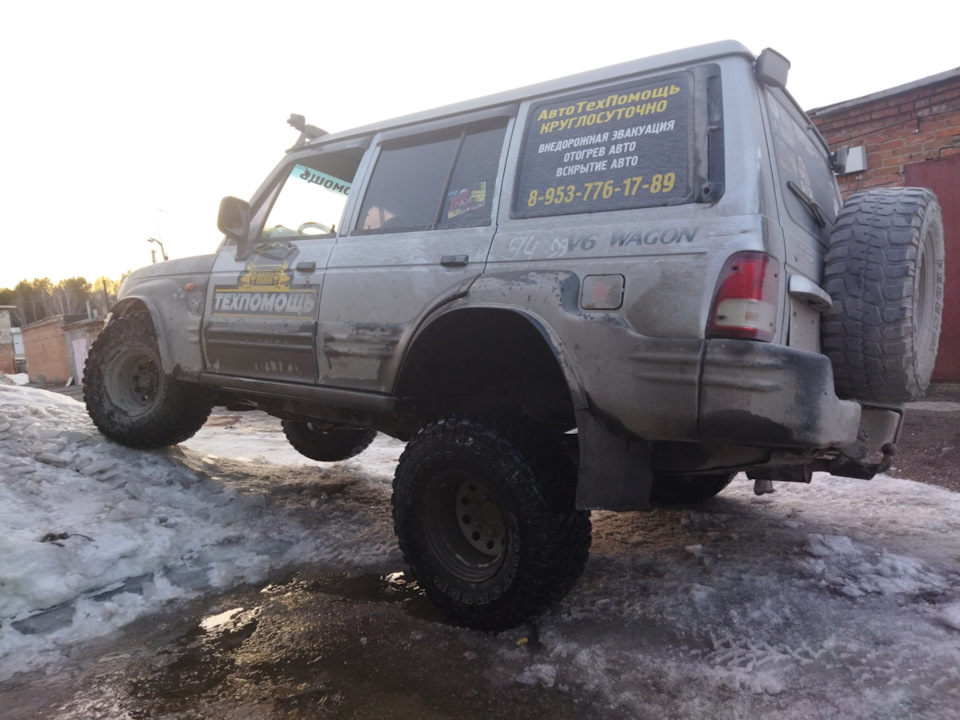 26) Лифт подвеской — Hyundai Galloper, 3 л, 1998 года | плановое ТО ...