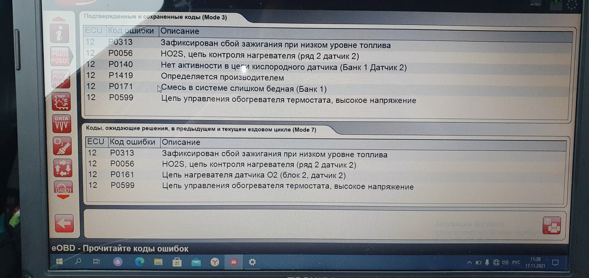 Рнкб сбой