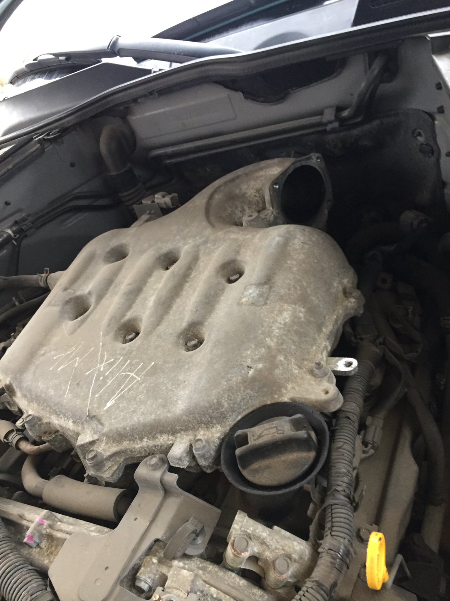 Глохла при заводке на горячую. — Infiniti FX (1G), 3,5 л, 2003 года ...