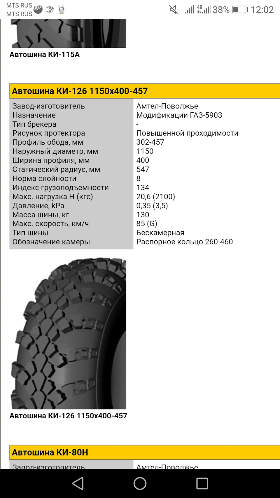 Колеса — ки126 — ГАЗ-66, 4,2 л, 1988 года | шины | DRIVE2