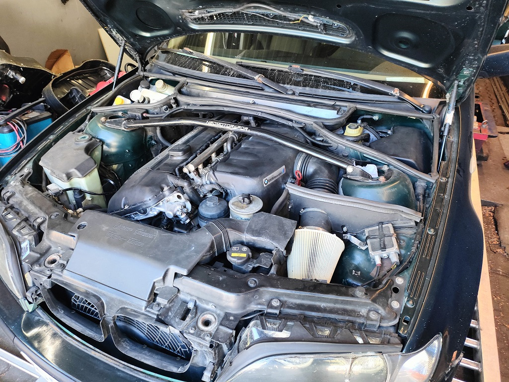 M54B30 + S54 дросселя на стенде, 2024 г. — BMW 3 series (E36), 2,5 л ...