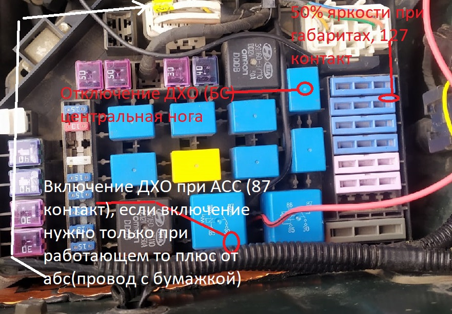 Ставим дневные ходовые огни — AvtoGSM DRL 02 — Parrot05 — Hyundai