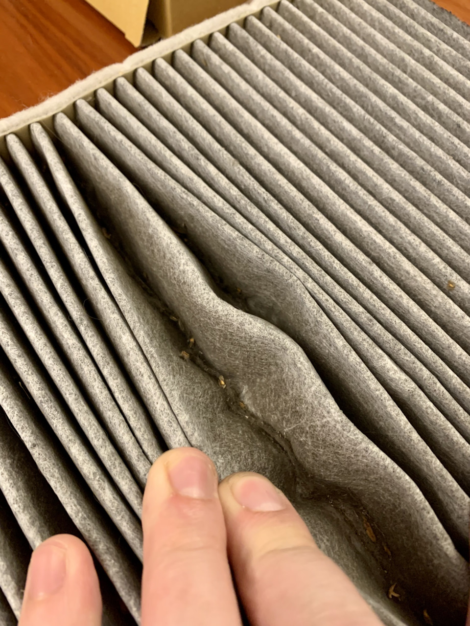 замена 2 раза в год + периодическая продувка компрессором — Skoda Kodiaq (1G)