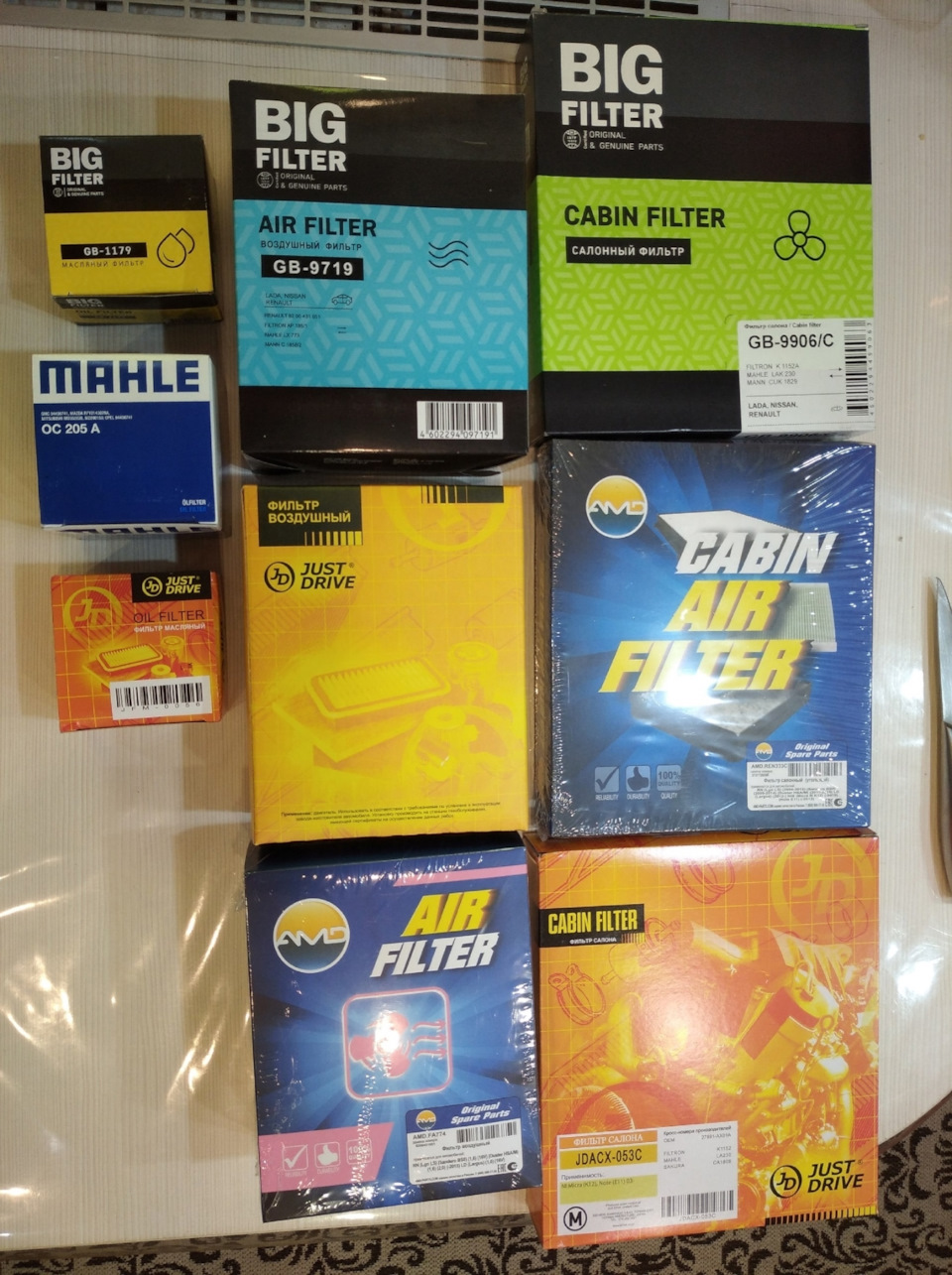 Запасы распотрошили 😛 — Renault Duster (1G). Запчасти на фото: GB1179, OC205A, GB9719, GB9906C, K1152A, JDACX053C