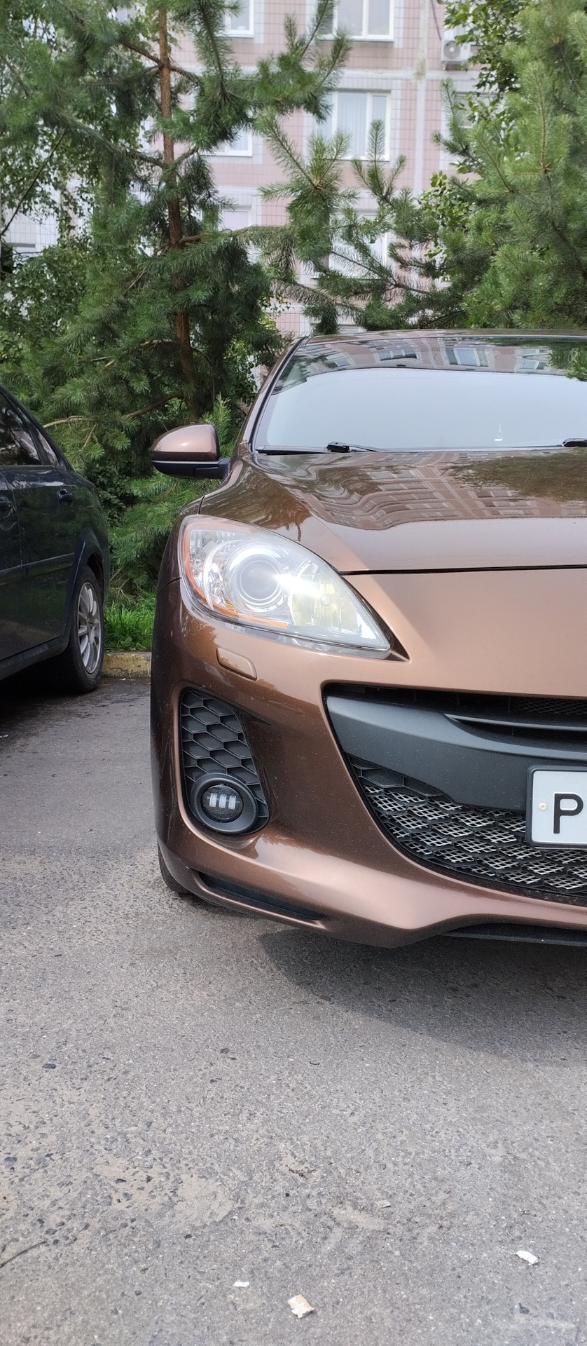 ПТФ Sal Man Mazda 3 bl рестаил — Mazda 3 (2G) BL, 1,6 л, 2011 года ...