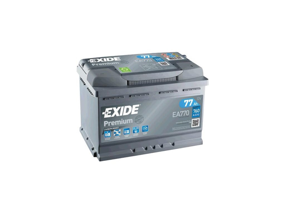 Аккумулятор exide premium. Аккумуляторы Exide ea770. Exide Premium ea770. Аккумулятор Эксайд EA 770. Аккумулятор Exide Premium 64 (278*175*190).