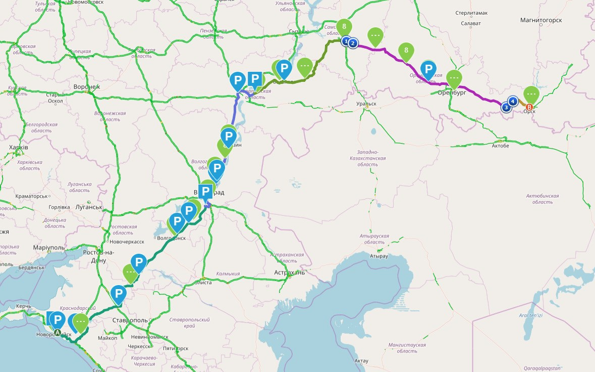 Волгоград новороссийск маршрут. Дорога от Самары до Геленджика на машине.