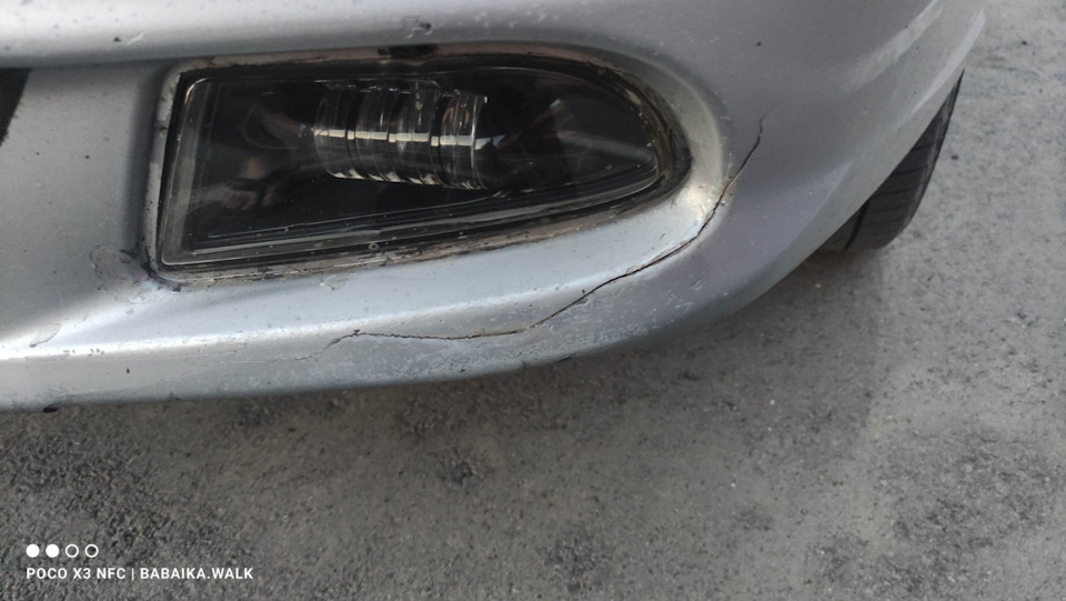 Передний бампер — Hyundai Accent (2G), 1,5 л, 2009 года | своими руками ...