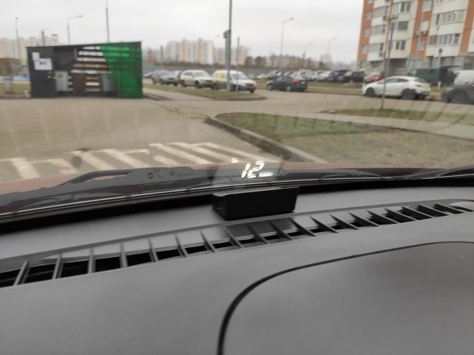 Спидометр на окне — Lada Гранта (2G) FL, 1,6 л, 2019 года | своими ...