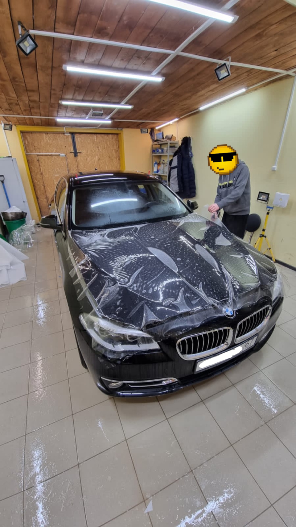 52. 500км.» Бронирование передней части автомобиля 🛡 — BMW 5 series (F10),  2 л, 2015 года | стайлинг | DRIVE2