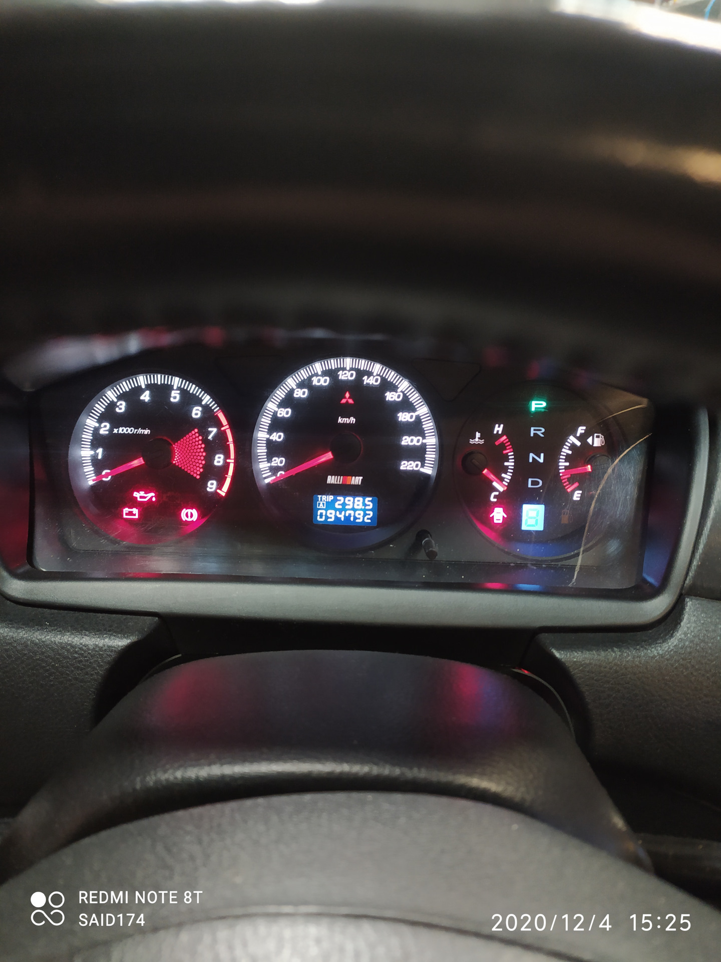 Татнефть Люкс ПАО 5-30 на зиму. — Mitsubishi Lancer Ralliart, 2,4 л ...