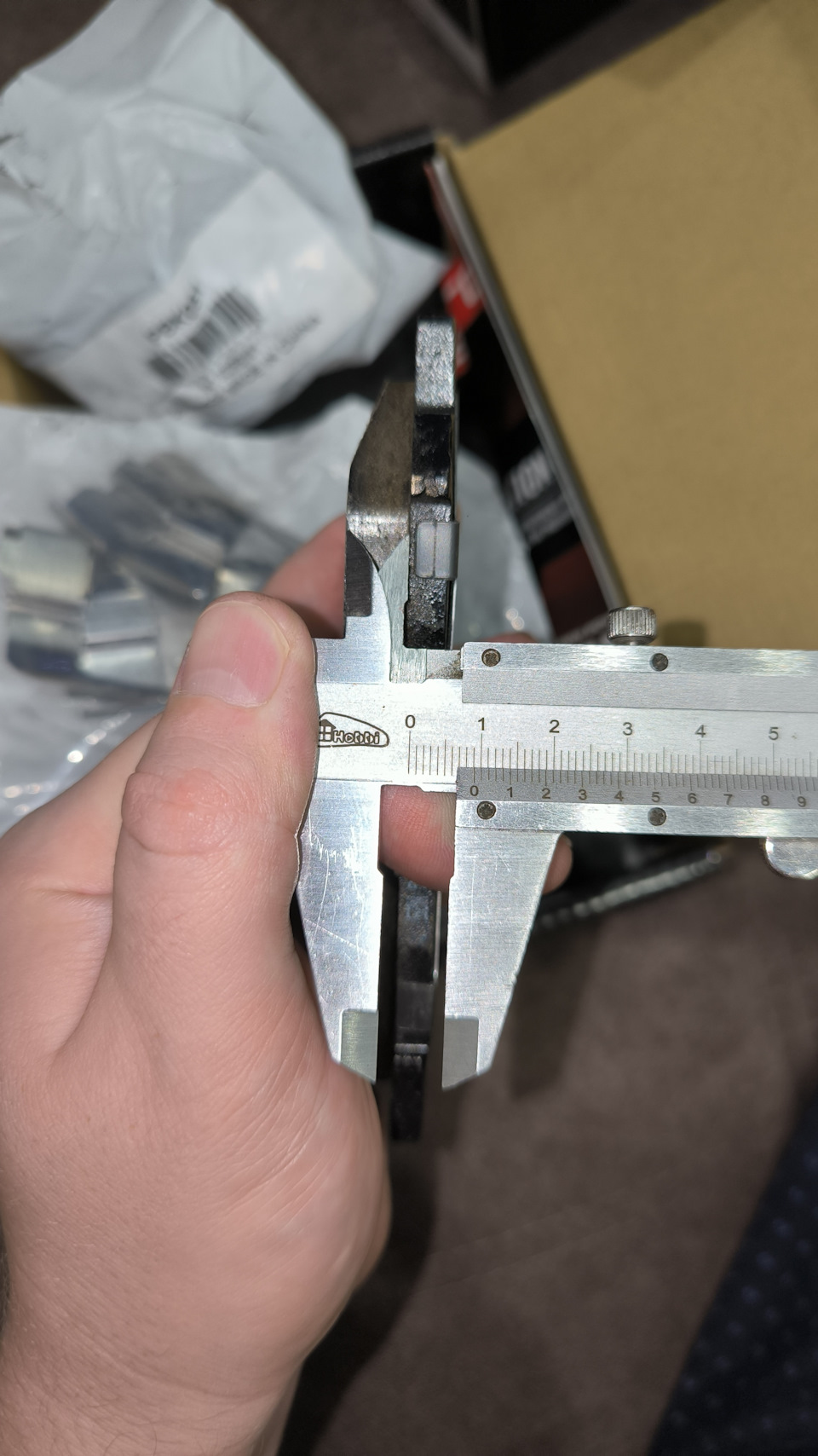 Толщина передней колодки — Mazda CX-5 (2G)