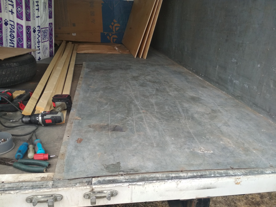 утепление пола в будке — ГАЗ Газель Next, 2,5 л, 2016 года | своими ...