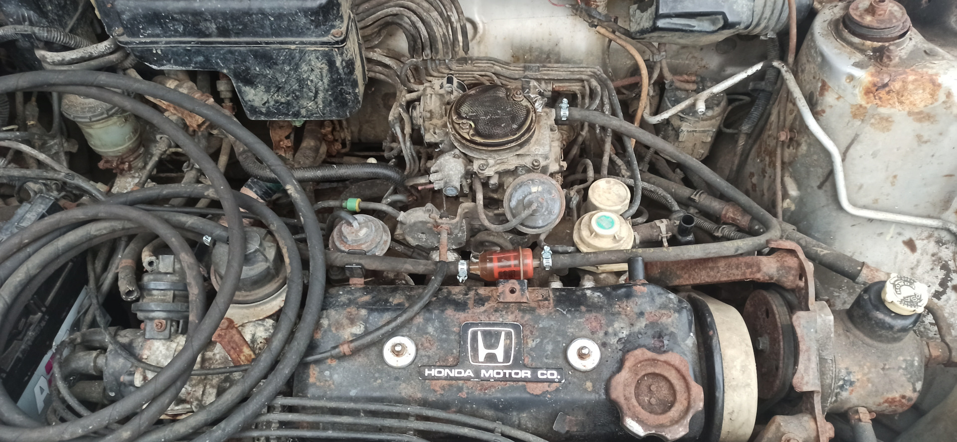 Установка карбюратора ДААЗ в Хонду — Honda Civic Shuttle (1G), 1,5 л ...