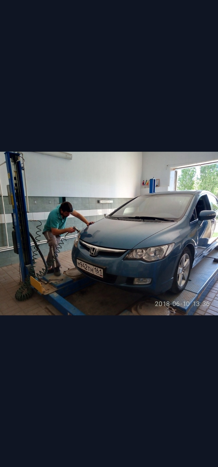 Полировка передних фар Хонда Цивик седан4д — Honda Civic 4D (8G), 1,8 л ...
