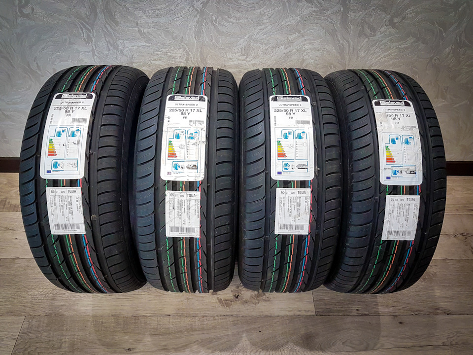 Gislaved Ultra Speed 2 225/50 R17 — Skoda Superb Mk1, 1,8 л, 2008 года ...