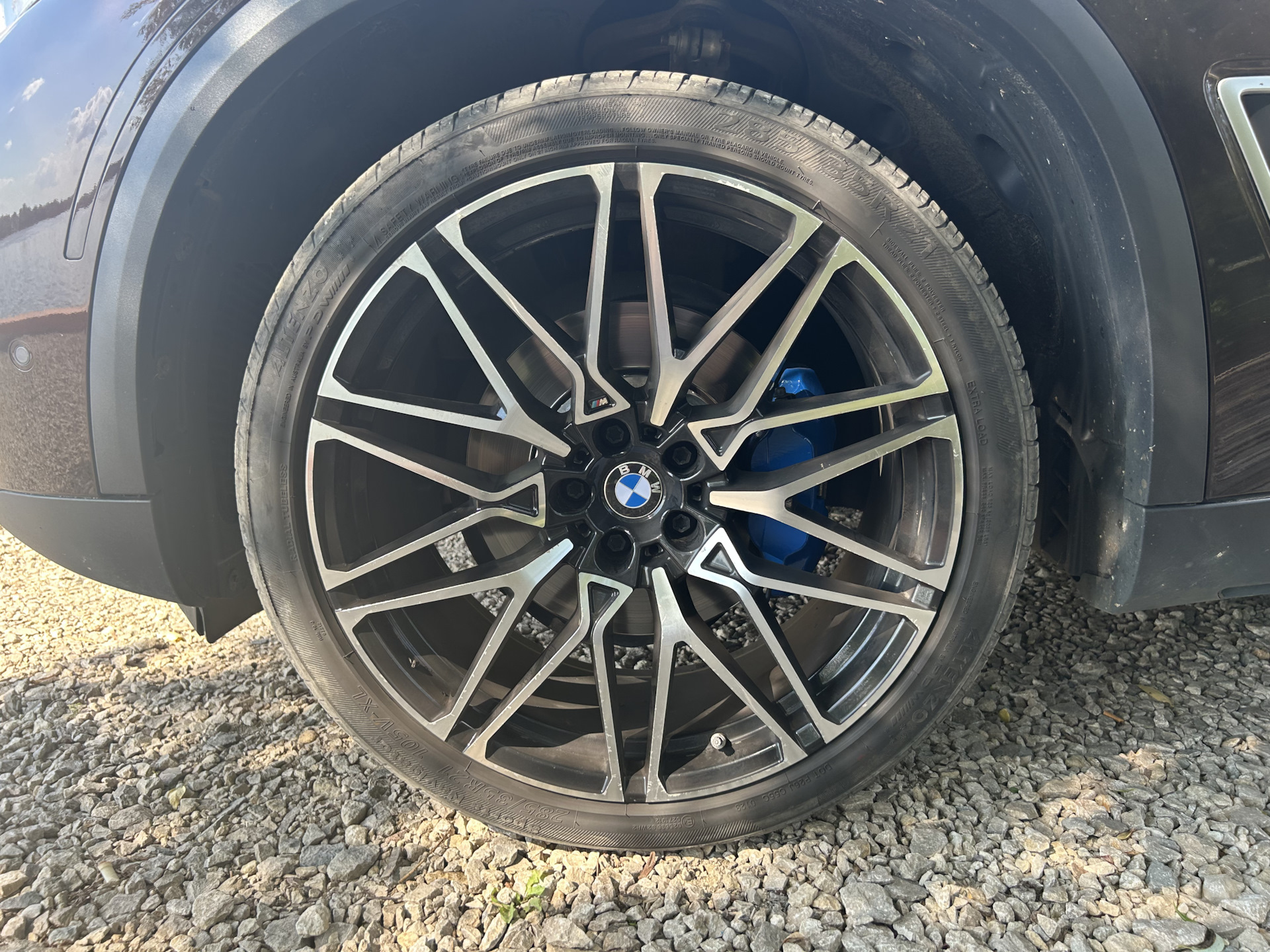 Синие суппорта — BMW X5 (G05), 3 л, 2019 года | стайлинг | DRIVE2