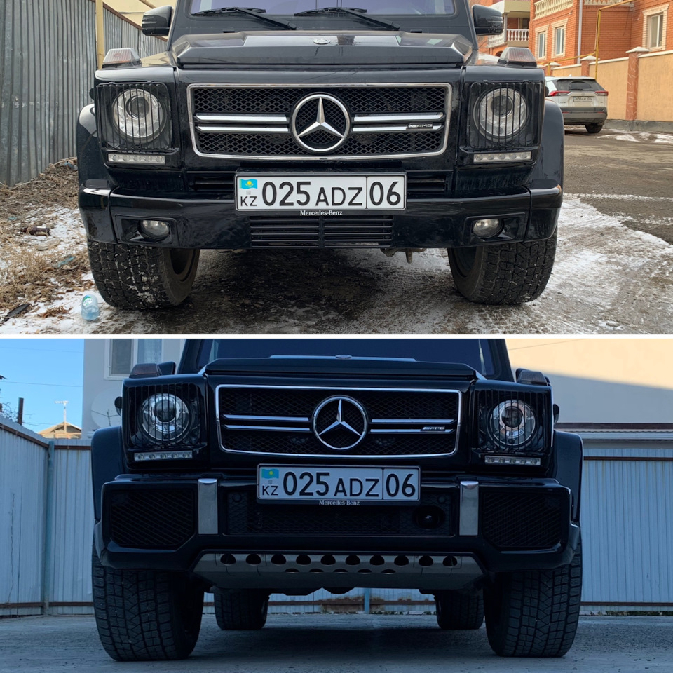 Металлический бампер — Mercedes-Benz G-Class (W463), 5 л, 2007 года |  стайлинг | DRIVE2