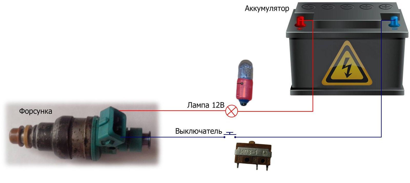 Как правильно подключить форсунку Чистка форсунок в гараже своими руками - Daewoo Nexia, 1,5 л, 2008 года своими р