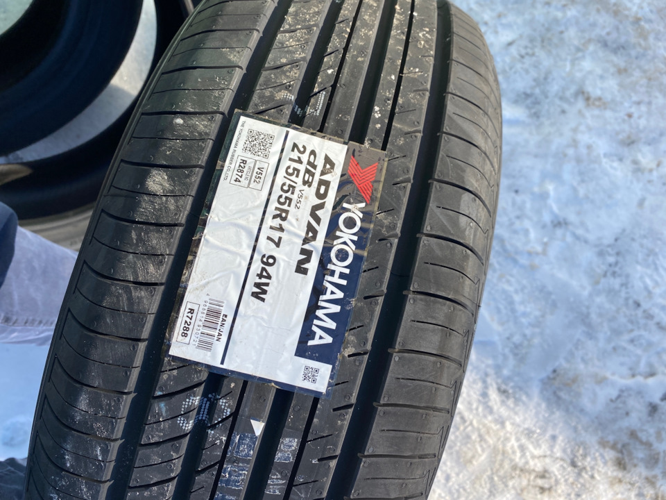 Летняя резина YOKOHAMA Advan Db V552 — Hyundai Sonata VIII (DN8), 2 л ...