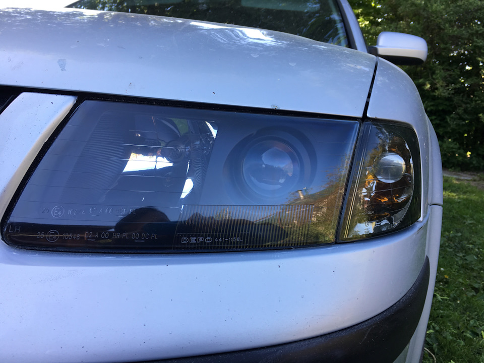 Полировка фар, фонарей и поворотников — Volkswagen Passat B5, 1,8 л ...