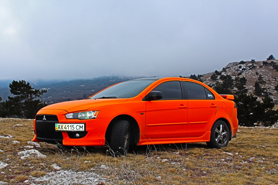 Mitsubishi Lancer Evolution x оклейка