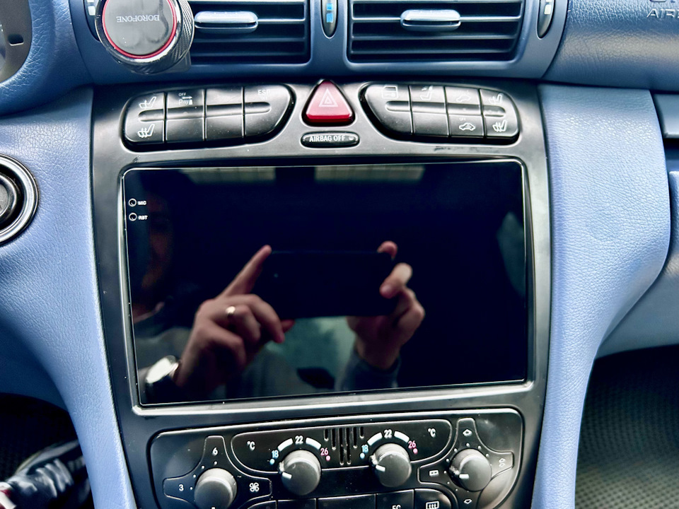 #17 Защитное стекло 9,5” для магнитолы «BRAIM» — Mercedes-Benz C-class ...
