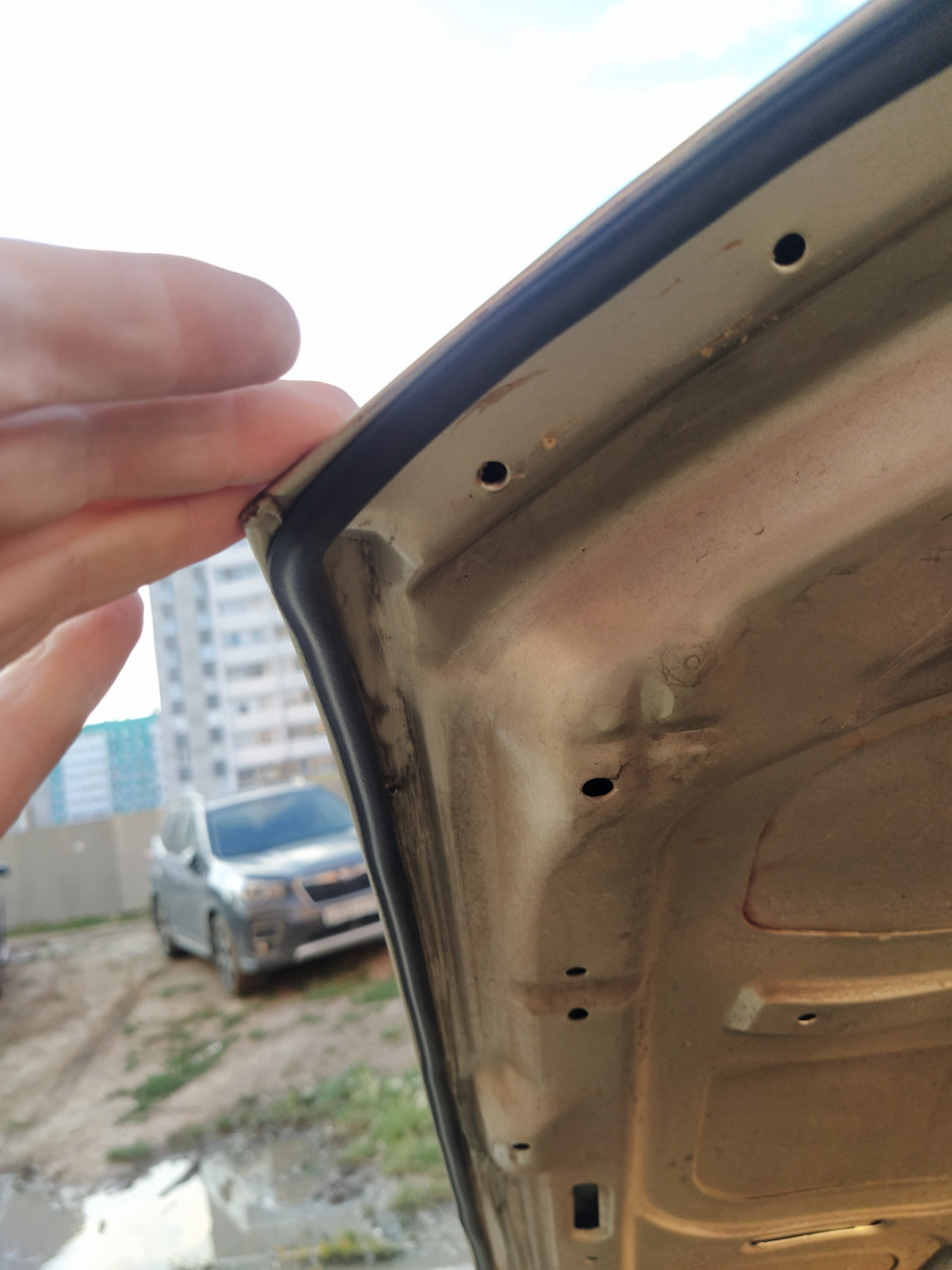 уплотнитель на капот — Daewoo Nexia (N150), 1,5 л, 2008 года | тюнинг ...