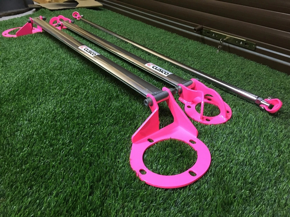 [24] CUSCOStrut bar kit + KTS Real Pillar bar 🎌 — Toyota Starlet (90