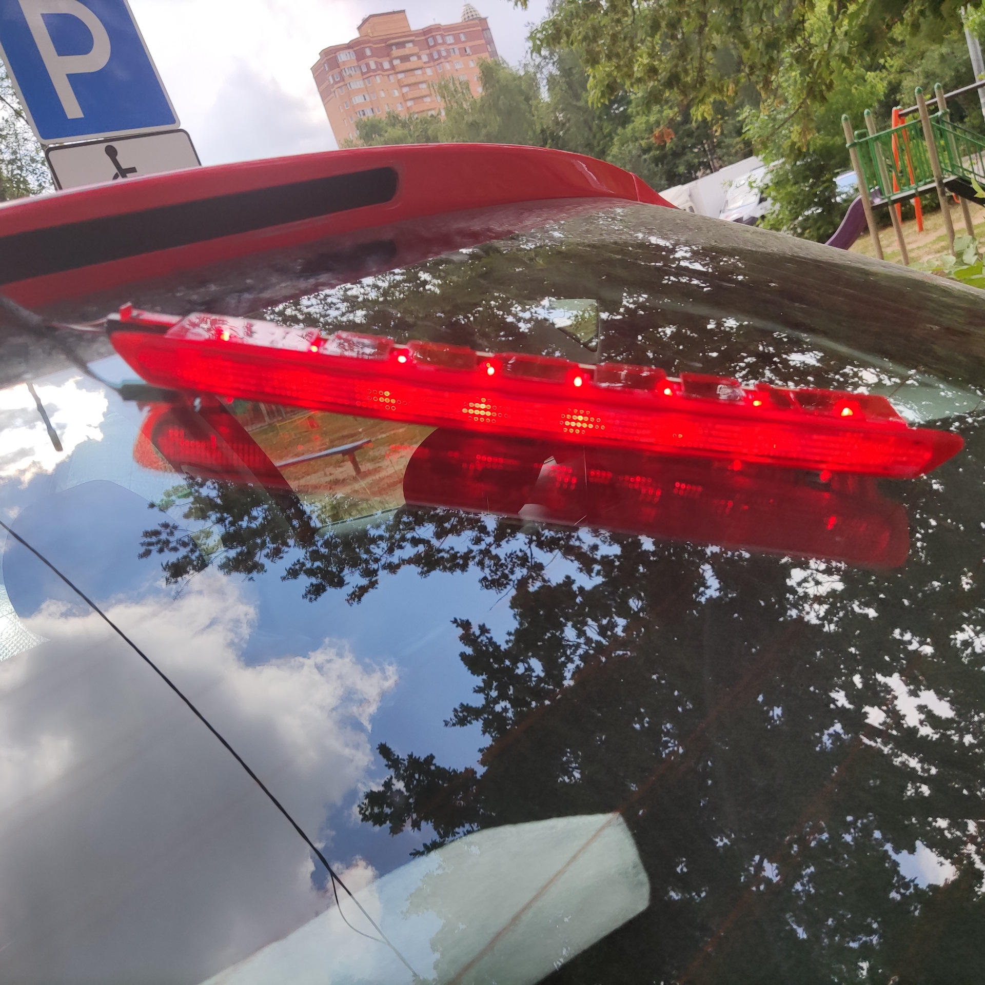 Фонари fr, новый центральный стоп сигнал — SEAT Ibiza (6J), 1,2 л, 2012 ...
