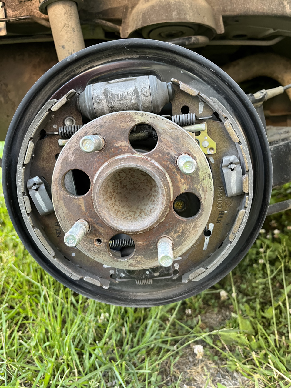 Диагностика барабанных тормозов — Hyundai Solaris (2G), 1,6 л., 2018 ...