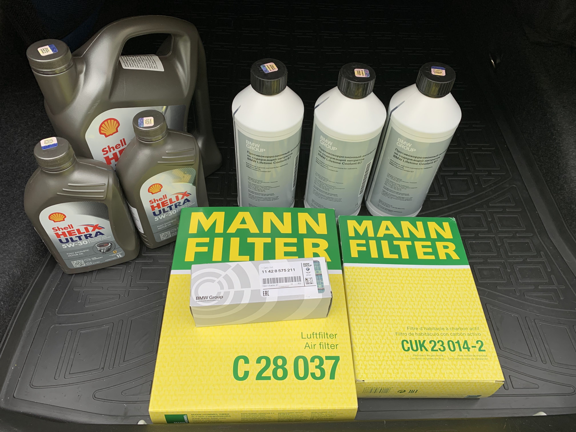 ТО (83к): Масло, фильтра и антифриз — BMW 5 series (G30), 2 л, 2017 ...