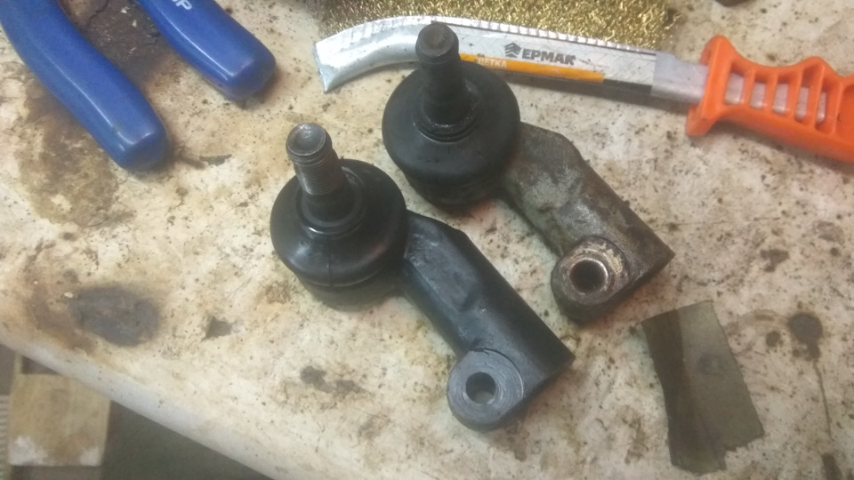 замена ромашек, рулевых наконечников и шаровых, сход развал — Lada ...