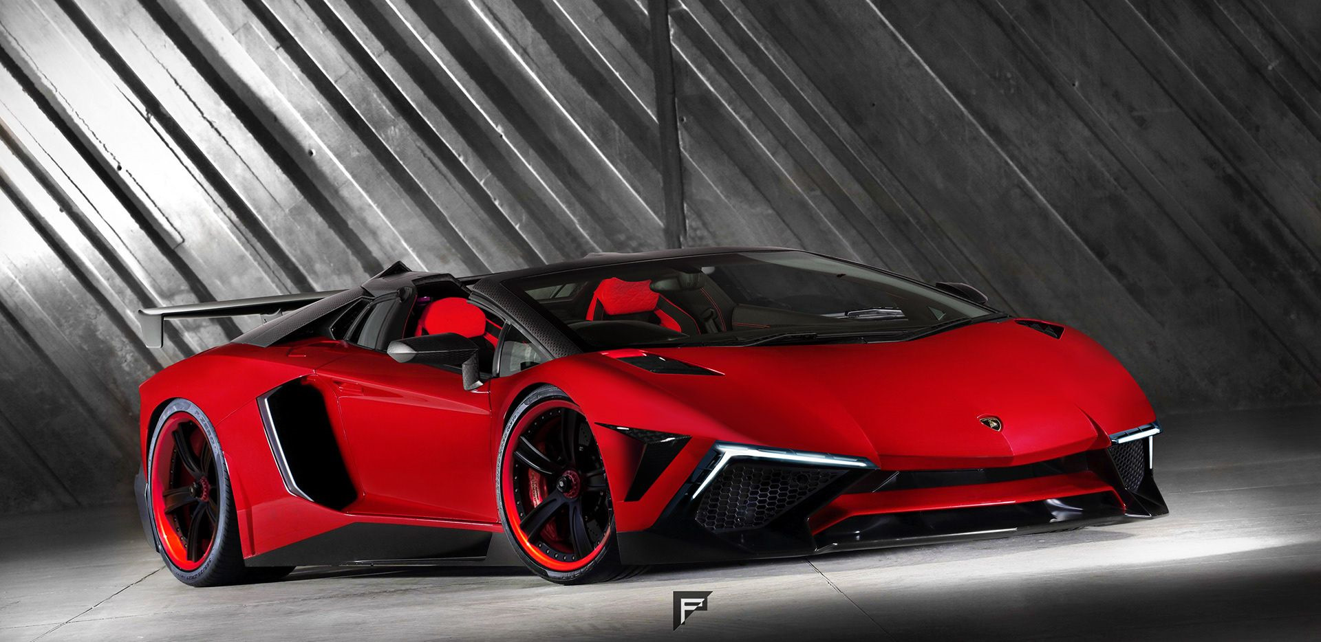 Lamborghini Aventador SV Red