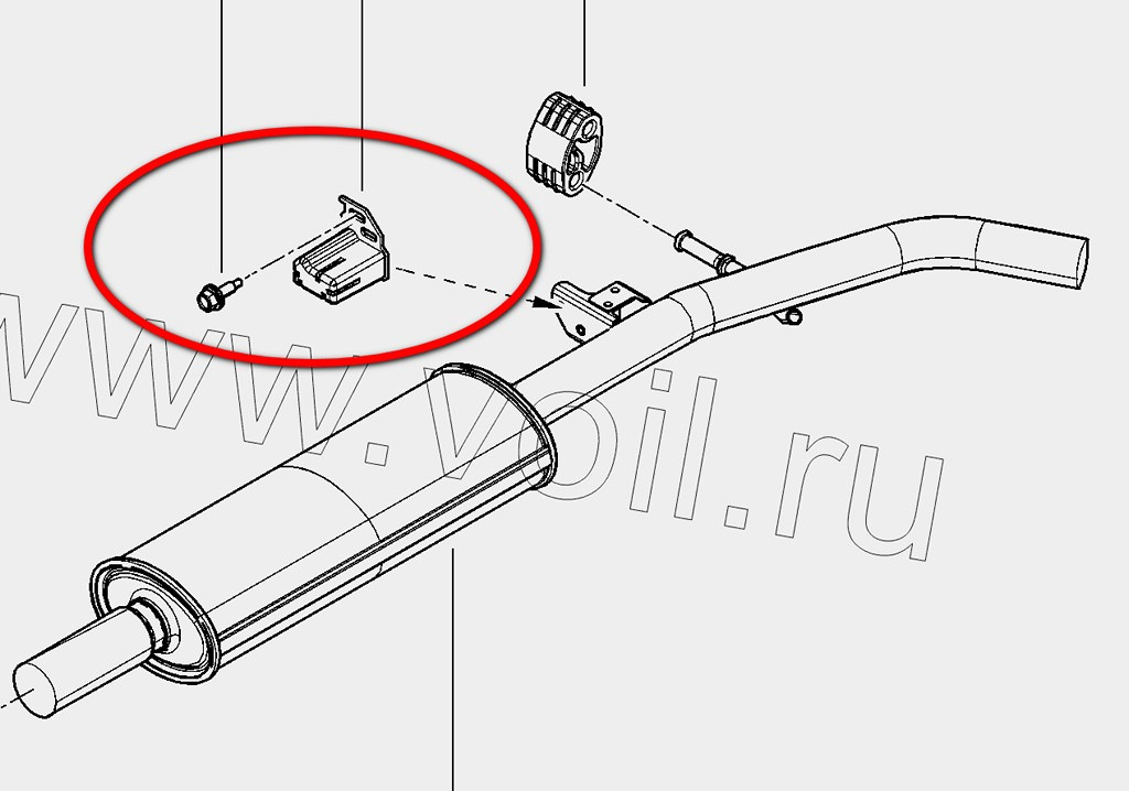 ДЕМПФЕР КОЛЕБАНИЙ ВЫПУСКНОЙ СИСТЕМЫ SANDERO II (2014-2018) — Renault ...