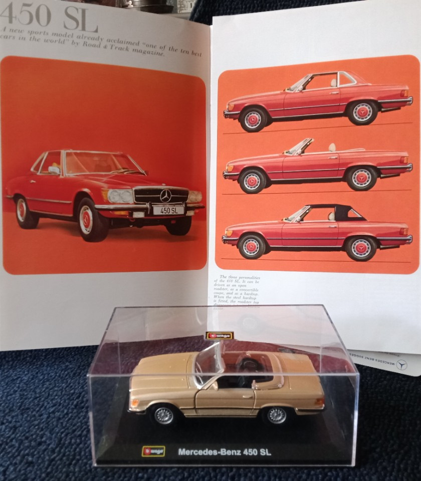 Mercedes—Benz 450 SL W107 от Bburago 1/32 — Сообщество «Масштабные Модели»  на DRIVE2