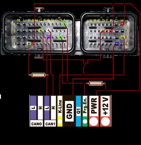 Распиновка 74.9 Подготовка прошивки M74CAN MAP под откатку атмо на УДК - DRIVE2