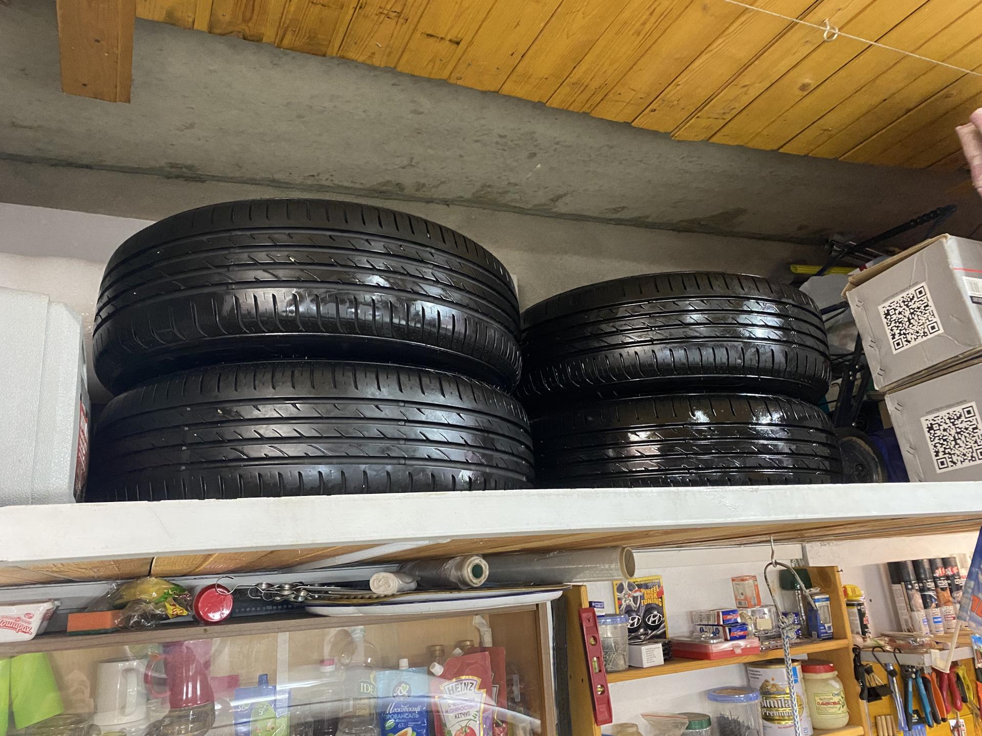 Хранение резины — Honda Stream (RN6-9), 1,8 л, 2009 года | шины | DRIVE2