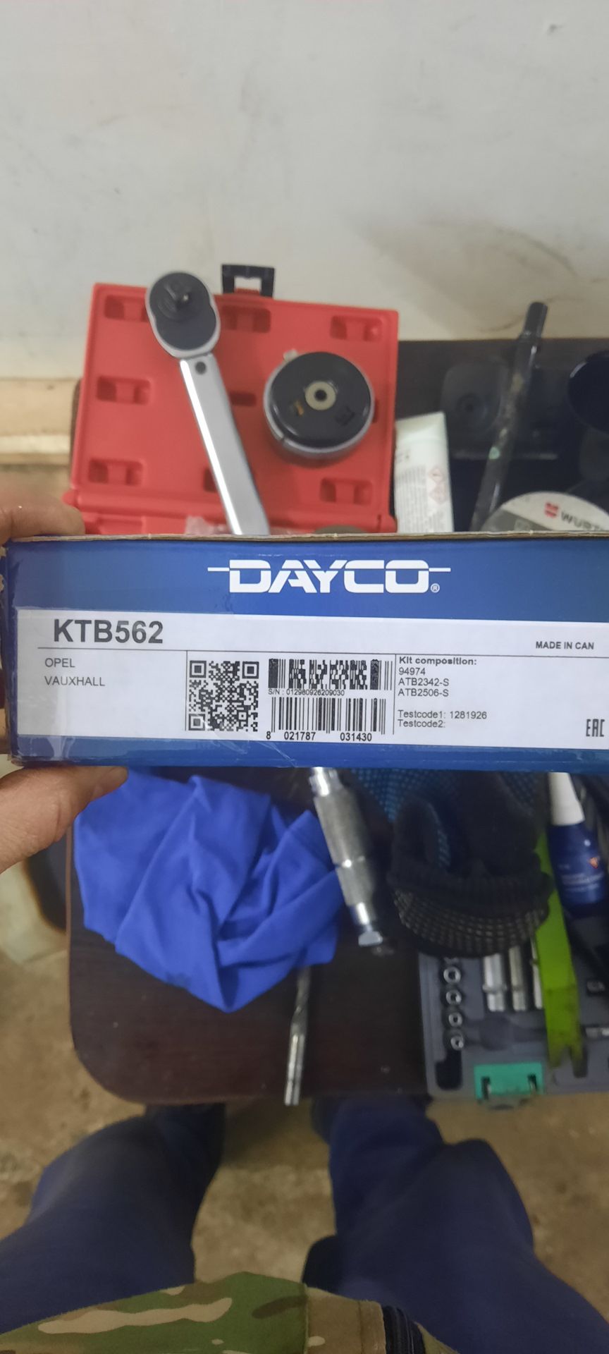 KTB562 Ремкомплект грм DAYCO | Запчасти на DRIVE2