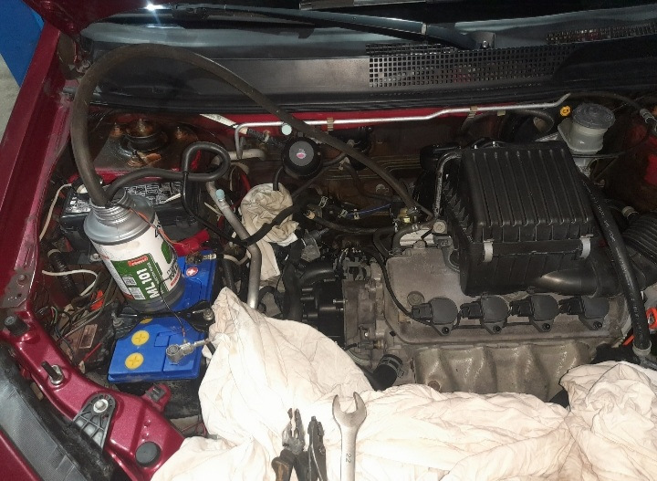 Промывка форсунок и регулировка УОЗ — Honda HR-V (1G), 1,6 л., 2005 ...