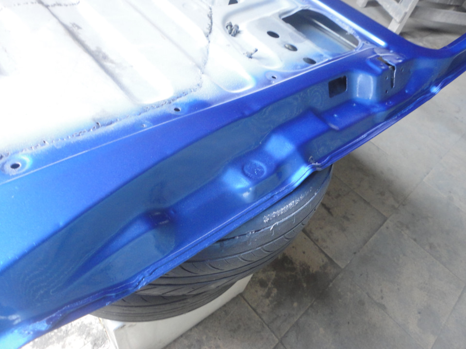 Ремонт низа сдвижной двери профильной трубой — Hyundai Grace (1G), 2,5 ...