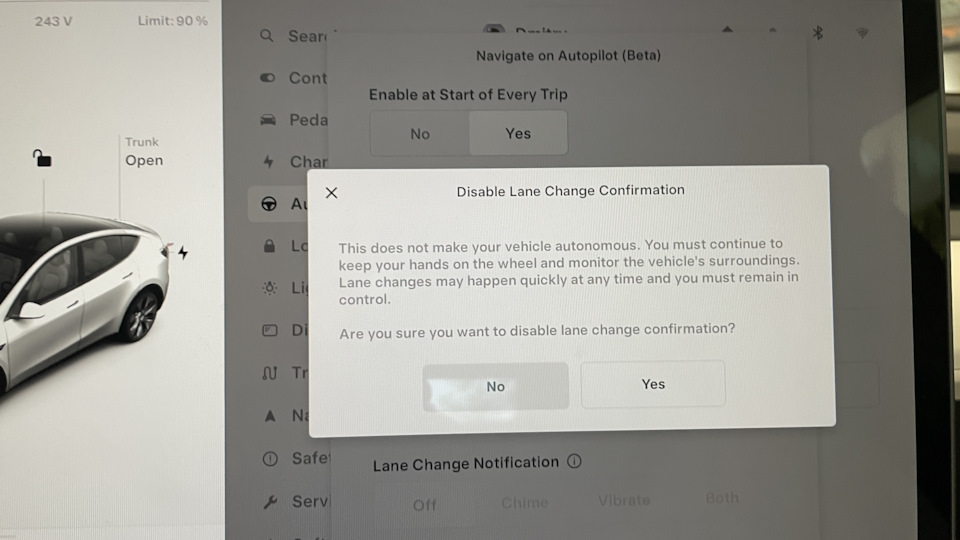 Enhanced Autopilot — Tesla Model Y, 2022 года путешествие DRIVE2