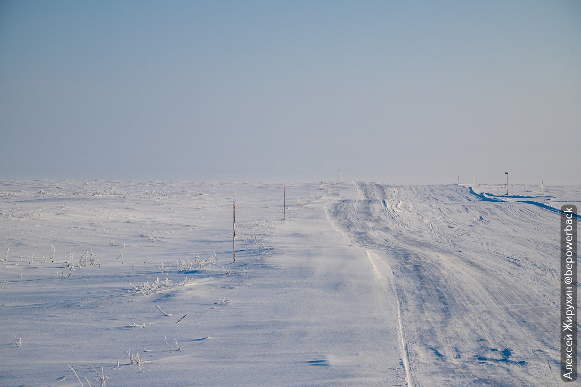 Зимние дороги в тундре