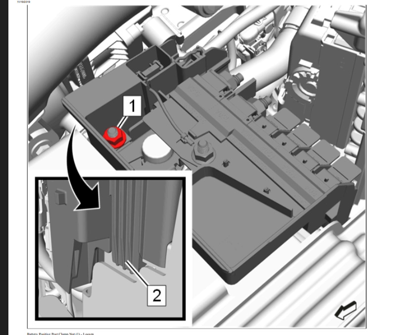 То что нужно подцепить отвёрткой под цифрой 2 — Opel Insignia (2G)